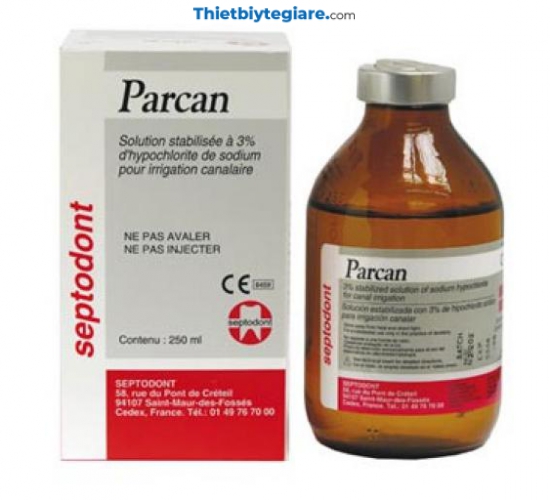  Dung dịch bơm rửa ống tủy 3% stabilised solution of sodium hypochlorite